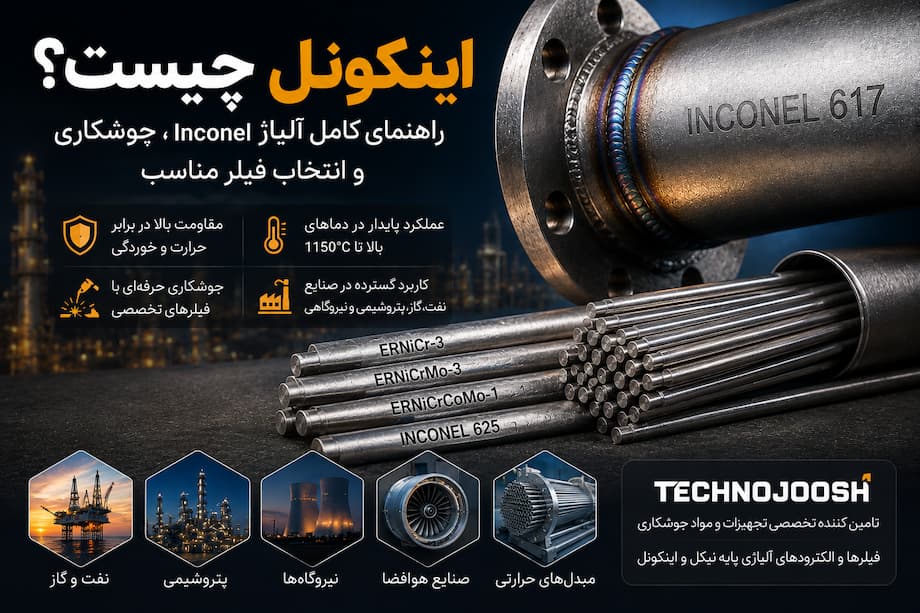 اینکونل چیست؟ راهنمای کامل آلیاژ Inconel، جوشکاری و انتخاب فیلر مناسب