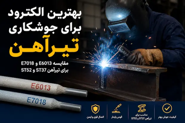 انواع الکترود مناسب برای جوشکاری تیرآهن