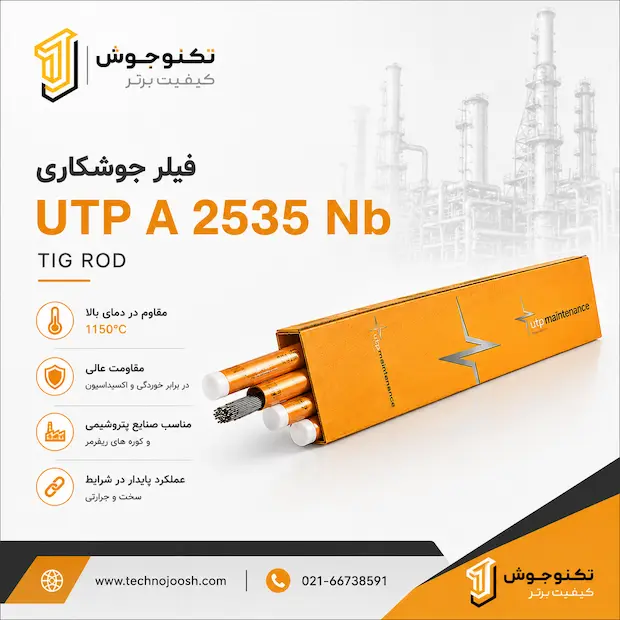25.35 فیلر جوشکاری UTP A 2535 Nb