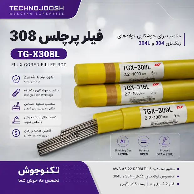 TGX-308L فیلر پرچلس 308 - تصویر 1
